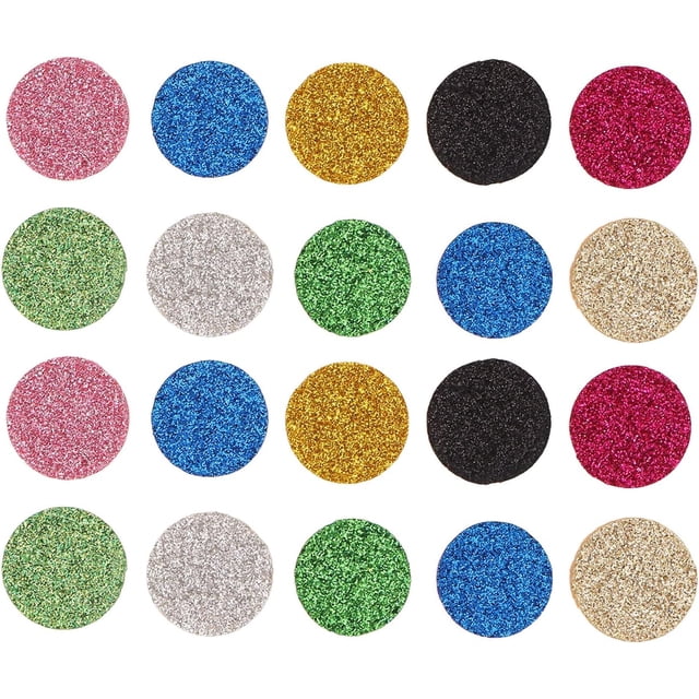 20pcs Essential Oil Refill Pad Replacement, Replacement Refill Pads Mixed Color Diffuser Felt Pad, Fragrance Oil Diffuser Refill Pad for Essential Oil Diffuser Necklace, Humidifier