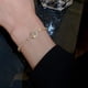 thumbnail image 3 of Pulsera de moda moderna con circonitas y diamantes de imitación en oro rosa para mujer, 3 of 4