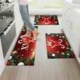 thumbnail image 6 of YIMEIS Xmas Decorations Festive Bells Fall Kitchen Rugs Non Skid Washable Area Carpet [Made in USA], Multi - 1/2 Pcs 16''*24''/47''*18, 6 of 10
