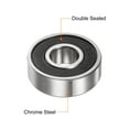 thumbnail image 4 of Uxcell 608-2RS Deep Groove Ball Bearings 8x22x7mm Chrome Steel ABEC3 Z3 10 Pack, 4 of 5