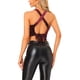 thumbnail image 3 of INSPIRAR CHIC Top Corto de Terciopelo Sin Mangas con Espalda Cruzada Blusa de Fiesta XL Burdeos, 3 of 5