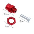 thumbnail image 5 of 4 adaptadores hexagonales de metal de 12 mm a 17 mm, tuercas de conversión de extensión de adaptador hexagonal de rueda para coche RC 1/10, morado, 5 of 5