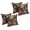 Midnight Rose, variant on Blazing Needles Square Printed Throw Pillow, 17", Midnight Rose 4 Count