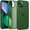 green, variant on Silicone Matte Case for iPhone 13/iPhone 14 (6.1") - Shockproof Anti-Scratch Anti-Fingerprint Cover, Frosted Translucent Back Military Standard Drop Protection Protective Case, Black