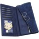 thumbnail image 4 of Bolsa de herramientas, 1 Uds., cartera de Color para mujer, cartera larga con tapa para mujer, monedero triple con cabeza de Mickey, billeteras delgadas con bolsillo para monedas para teléfono, 4 of 5