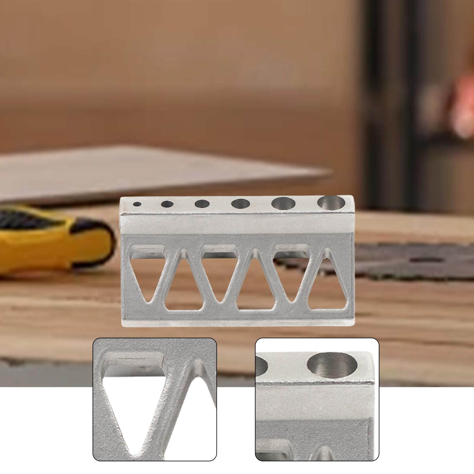 Miulika Pipe Drill Jig for Cylinder Easy to Use Compact 304 Stainless Steel Centering Tool Sturdy Fixture Drill Jig for Round Pipe