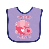 Inktastic It's My Mommy's 1st Mother's Day Boys or Girls Baby Bib