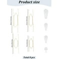 thumbnail image 2 of Carbon Steel Plate Spring Hanger Hook with Plastic Traceless Hanging Hooks Golden 24~220x14.5~46x12~35mm, 2 of 3