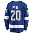 thumbnail image 3 of Men's Fanatics Nicholas Paul Blue Tampa Bay Lightning Home Breakaway Player Jersey, 3 of 3