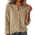 thumbnail image 2 of Lightweight Jacket Women Solid Color Long Sleeve Button Front Top For Everyday Casual Wear Spring Jackets For Women, 2 of 6