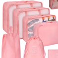 thumbnail image 3 of kurtrusly Versatile 8Pcs/Set Packing Cubes for Travel Clothes Sorting Home Camping Family pink 1Set, 3 of 6