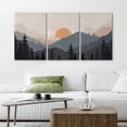 thumbnail image 2 of Wall26 Canvas Wall Art Set of 3 Blue Pastel Pine Tree Forest Mountain Landscape Nature Wilderness Prints Illustrations Decorative Multicolor Modern Home Wall Decora - Unframed 24"x36"x3, 2 of 5