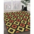 thumbnail image 3 of Ahgly Company Machine Washable Indoor Round Transitional Black Brown Area Rugs, 7' Round, 3 of 7