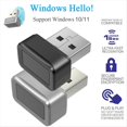 thumbnail image 4 of Lector de Dactilares USB FIDO U2F Llave de Seguridad Portátil para Hello Llave de Seguridad de Coincidencia Rápida Anti-Falsificación, B, 4 of 10