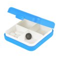 thumbnail image 2 of Unique Bargains 1 Pc 4 Grids Single Layer Pill Case Portable for Travel Blue, 2 of 6