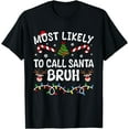 thumbnail image 1 of T-Shirt Assorti de Noël Père Noël - Noir - m, 1 of 4