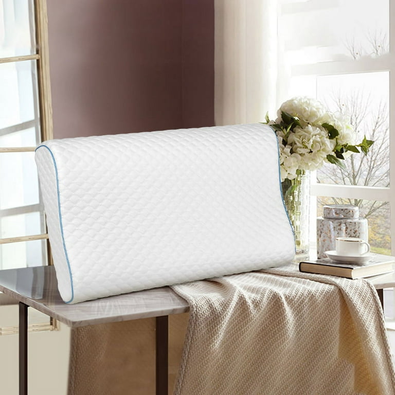 Contoured Memory Foam Pillow For Neck And Back Relax - Temu
