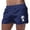 Navy, variant on Mens Swim Trunks 5 Inch Graphic Beach Shorts with Pockets Swimwear Swimsuit Swimming Surfing