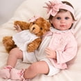 thumbnail image 2 of Aori Reborn Baby Dolls - Muñeca realista de 22 pulgadas con accesorios de juguete de alimentación para niños mayores de 3 años, 2 of 5