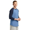 thumbnail image 4 of Sport-Tek Raglan Jersey (T200) Carolina Blue/Navy, M, 4 of 6