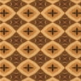 thumbnail image 1 of Ahgly Company Indoor Square Patterned Mahogany Brown Area Rugs, 4' Square, 1 of 1