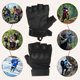 thumbnail image 5 of Guantes sin dedos Uxcell para trabajo al aire libre, guantes de medio dedo, guantes transpirables para entrenamiento, color negro, talla XL, 5 of 6