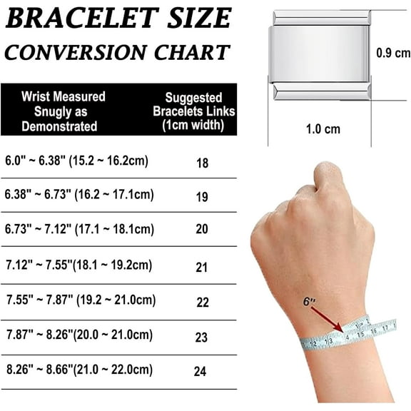 DASAW-Silver Stainless Steel 6.75 Inch Italian Charm Bracelet Starter with Opening Tool Interchangeable 9mm Modular Links Nomination Bracelet Jewelry for Women Men