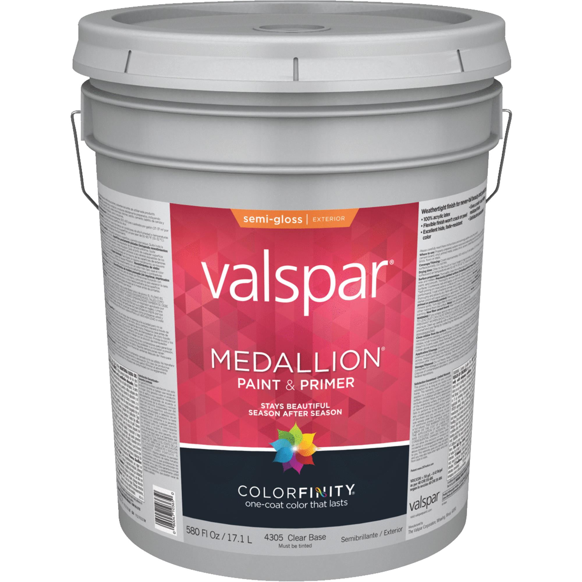 Valspar Medallion 100 Acrylic Paint &amp; Primer SemiGloss