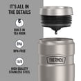 thumbnail image 3 of Thermos Stainless King Vacuum Insulated Stainless Steel Tumbler, 16oz, Matte Stainless Steel, 3 of 11