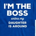 thumbnail image 3 of Instant Message - I'm The Boss Unless Daughter Is Around - Men's Short Sleeve Graphic T-Shirt, 3 of 6
