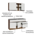 thumbnail image 4 of Cocina Integral Modular Madesa Glamy con Tarja 150cm MB, 4 of 5