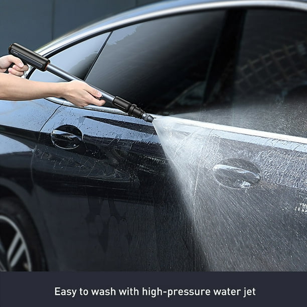 Baseus Car Washing Gun Portable High Pressure Water Gun Spray Nozzle Washer Magic Flexible Hose 2 In 1 Wash &Amp; Scrub Cleaning Washing Tool For Garden Car Washing