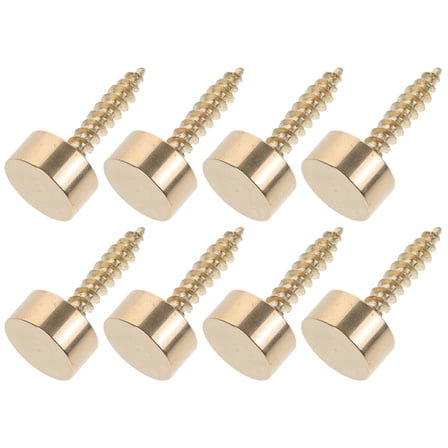 ROSENICE 8Pcs Golden Copper Screw Cap for Furniture Home Renovation 1.20X1.20X0.60in