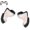 Black-2, variant on Electric Animal Ears Headband with Detachable/Replaceable,Gravity Touch activated Faux Cat Fox Wolf Dog Ears