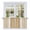 Tan, White, Brown, variant on Vintage Tan Brown Striped Tier Curtains 36 Inch Length, Farmhouse Modern Stripes Boho Linen Cafe Curtains for Bathroom Over Sink, Small Kitchen Curtain Light Filtering Drapes 2 Panels 27.5"Wx36"L