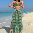 thumbnail image 2 of Levmjia Women's High Waisted Bikini Set Two Piece Swimsuit Swim Dress High Neck Plus Size S - XL Beachwear Vacation Swimwear, 2 of 3