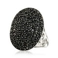 thumbnail image 2 of 925 Sterling Silver Black Spinel Ring, 2 of 4
