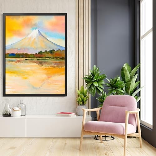 36x48 Picture Frame for Wall Display, 36x48 Black Picture Frame with HD Plexiglass, 36 x 48 Photo Frame 1 Pack, Display Frame for Vertical or Horizontal, Classic Collection