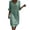 Mint Green, variant on Womens Midi Dresses for Summer Elegant Ruffle Half Sleeve Beach Dress Classic Button Notch V Neck Shift Dress Pleated Outdoor Travel Resort Wear