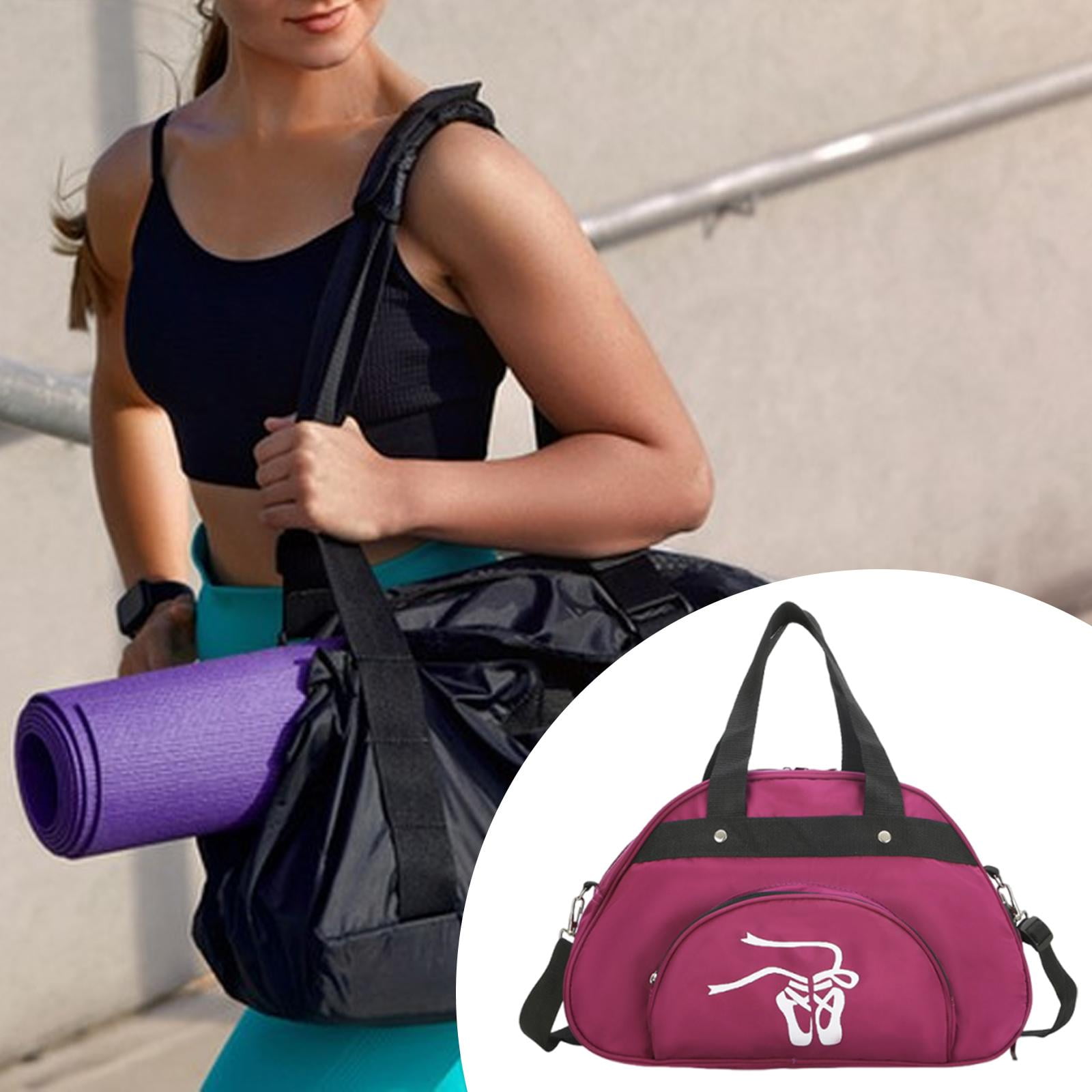 Dance Bag Garment Shoe Sports Bag Durable Nylon Material for Women Adults Ballet Gym and Workout