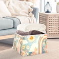 thumbnail image 3 of Yayeee Collapsible Cube Storage Bin with Lid Fabric Closet Decorative Basket with Handles, Beige Rainbow Clouds, 3 of 7