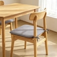 thumbnail image 6 of Square Bar Stool Seat Cushion with Ties, Breathable Cottons Stool Cushion Cover Barstool Cushion Seat Pad, 16*16 In, 6 of 6