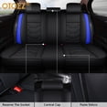 thumbnail image 5 of OTOEZ Car Seat Covers for For Honda Toyota Chevy Ford Nissan Front Rear Full Set Cushion Protector PU Leather Universal Fit, 5 of 9