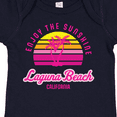 thumbnail image 4 of Inktastic Summer Enjoy the Sunshine Laguna Beach California in Pink Boys or Girls Baby Bodysuit, 4 of 5