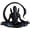 Black, variant on 3D Printed Alien Creature Desk Figurine for Home Office Sci-Fi Decor