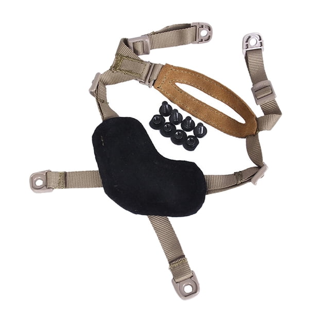 a de barbilla con perno tornillos Retención de suspensión de casco X de 4 puntos para accesorios Ach Broncearse Sunnimix Correa de la barbilla