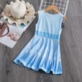thumbnail image 3 of Elsa 2 Robe de Princesse Déguisement Reine pour Filles Sans Manches Flocon de Neige Imprimé Cosplay Fête de Neige Robe de Princesse, 3 of 6