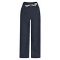 thumbnail image 5 of SwiftWear Women's Fleece-Lined Wide Leg Pants with Drawstring Waist, Thermal Plush Lined Lounge Trousers Comfortable Winter Warm Sweatpants S-2XL, 5 of 8
