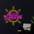 thumbnail image 2 of Handmadetneonsign Hello Sunshine Neon Sign, Hello Sunshine LED Neon Art Decor, Home Bedroom Wall Decor, 2 of 4