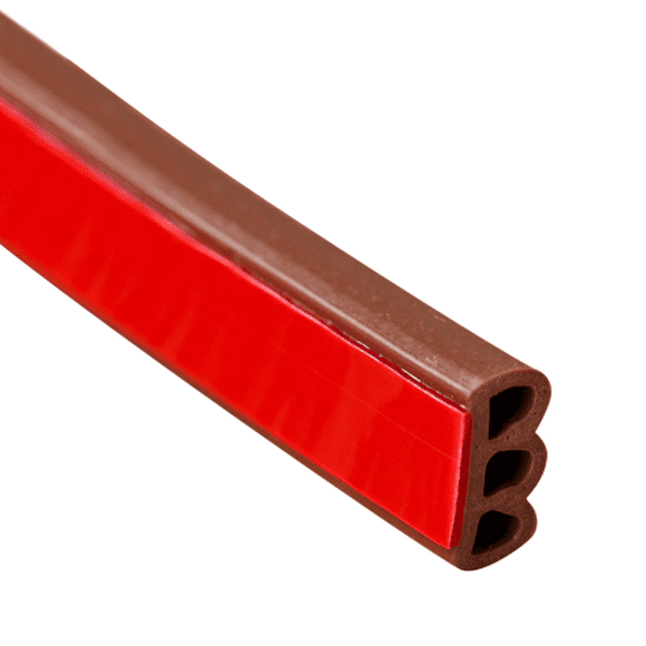 Silicone Rubber Weather Stripping for Doors and Windows, Longer Service Life Porous Sealing Strip